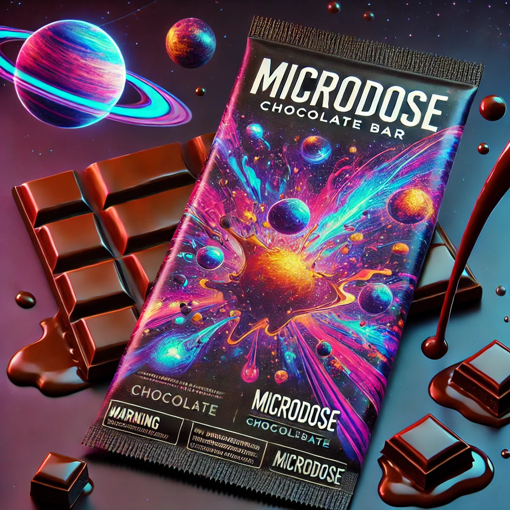 Moocah Micro Dose Chocolates showcasing vibrant packaging, available at BudZoom.