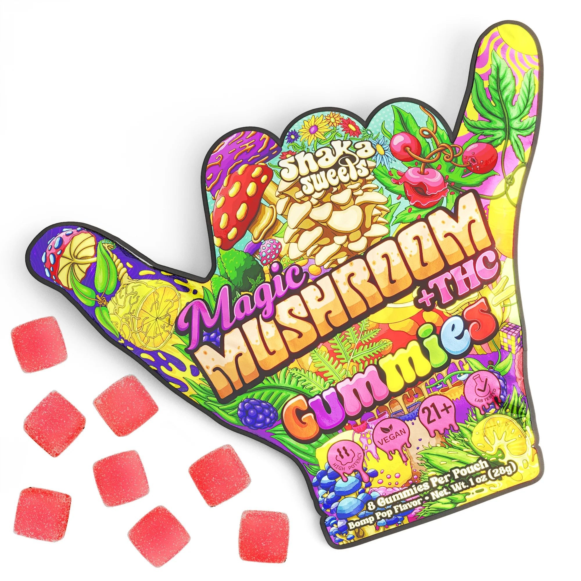 Shaka Sweets Magic Mushroom + THC Gummies | BudZoom - BudZoom